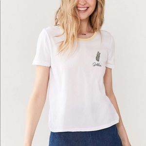 Truly madly deeply golden ringer tee UO